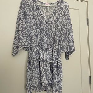 Pink Lily romper — medium — new!